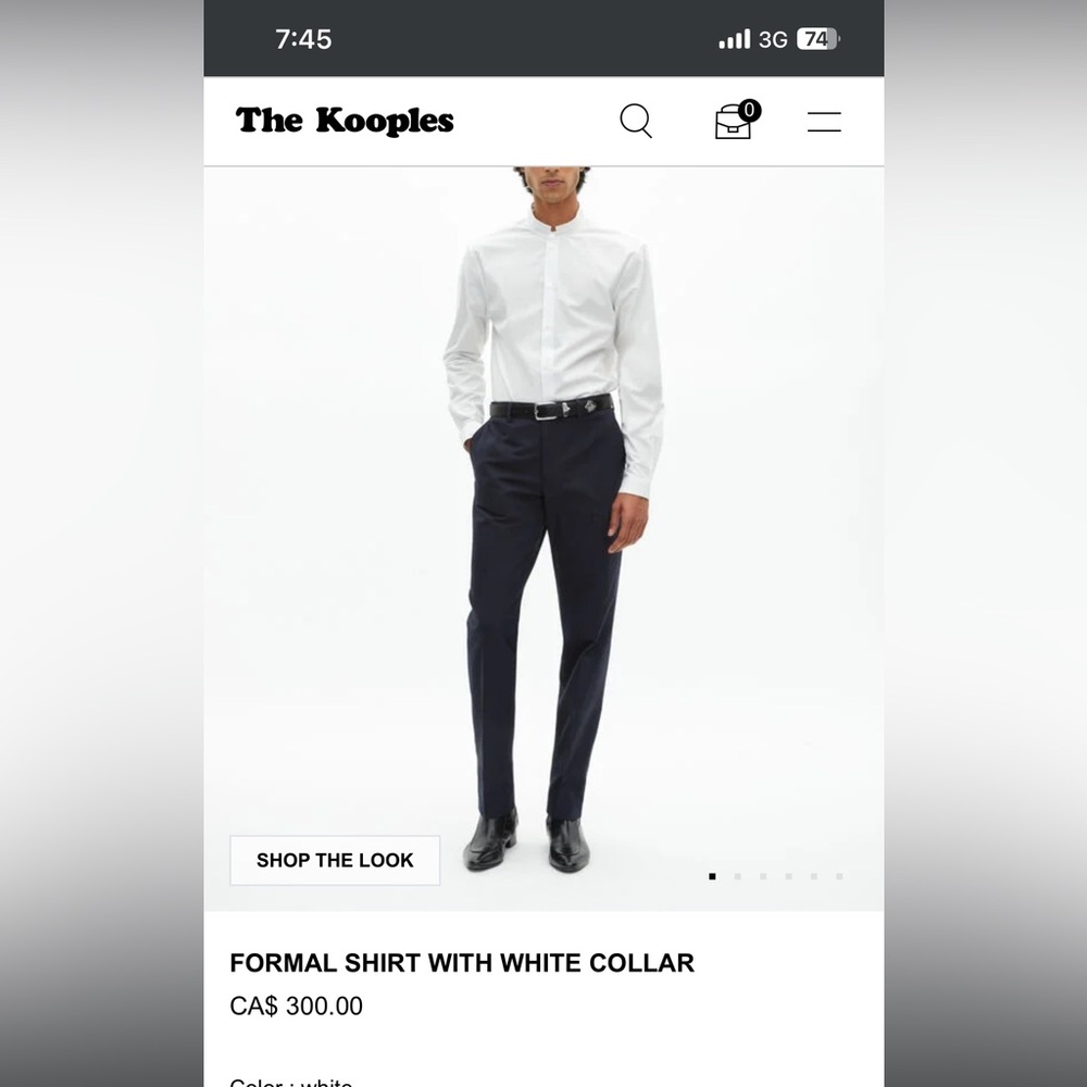 The Kooples Light Blue Dress Shirt